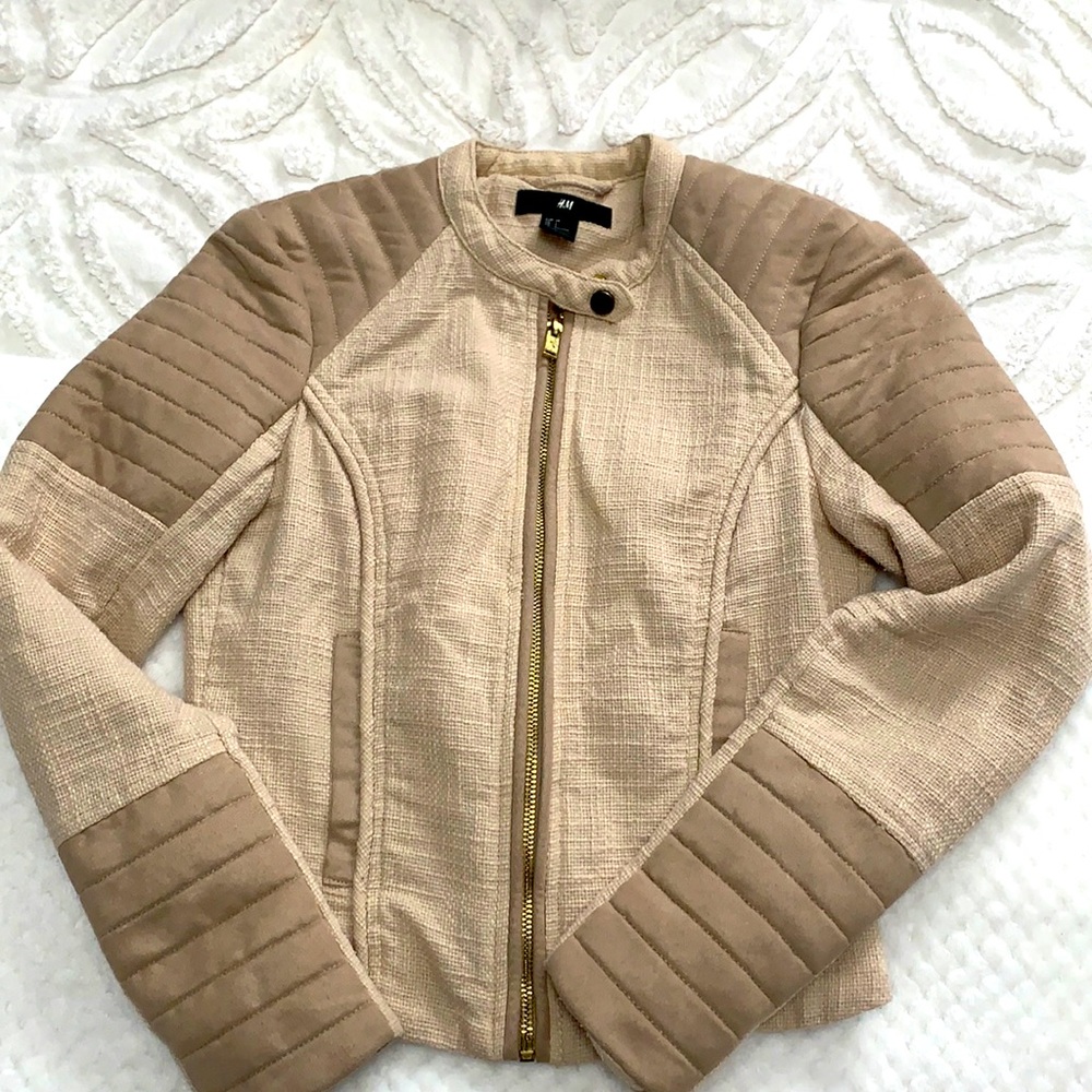 Tan zippered jacket